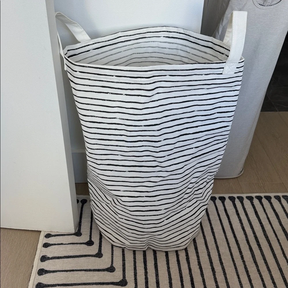 IKEA Striped Laundry Basket / Bag